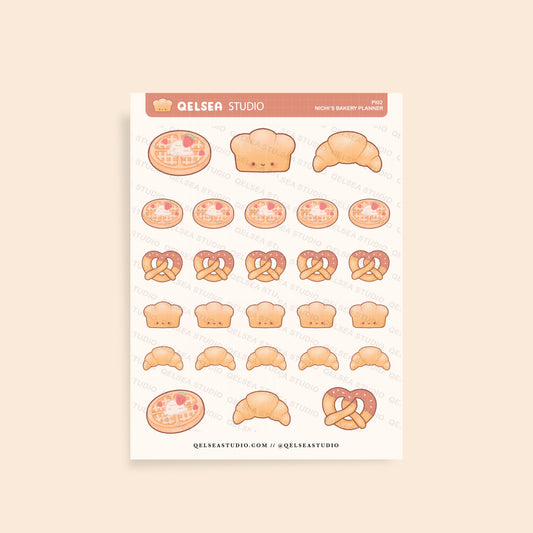 Nichi's Bakery Planner Sticker Sheet