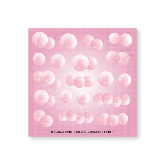 Pink Pearl Deco Sticker Sheet